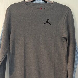 Jordan Gray Waffle Knit Sweatshirt brand new